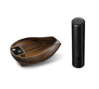 GYZOUKA Balance à café Numérique pour Grains de café, avec Affichage LED de Précision de 0.1g, Kit de Bouteilles de Pulvérisation pour les Amateurs de Baristas (Noire)