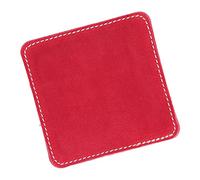 GYZOUKA Chiffon de Nettoyage pour Queue de Billard, 9.5x9.5cm, pour Queue de Billard, pour Poteau de Billard, en Cuir Souple (Rouge)