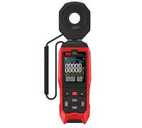 GYZOUKA Compteur de Lumière Numérique, Testeur D'éclairement D'écran Couleur à 5 Chiffres 0-200000 LX/FC, avec Sonde Détachable pour Usine, Bureau et Maison