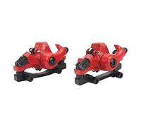 GYZOUKA Ensemble de Freins à Disque de Vélo de Montagne en Alliage D'aluminium, Pièces de Rechange D'extracteur de Câble pour Système de Freinage de Vélo Avant et Arrière (Rouge)