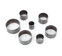 GYZOUKA Ensemble de Perforateurs en Cuir, 7 Matrices Circulaires de 20 à | Utilisation Maroquinerie, Matrice de Découpe Circulaire, Tailles 20 à 50 Mm, Boîte de Rangement, Compatible Cuir