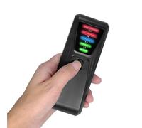 GYZOUKA Jauge EMF Détecteur de rayonnement de champ électromagnétique Testeur de champ magnétique avec 5 indicateurs LED colorés pour appareils ménagers (Noir)