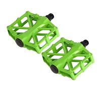 GYZOUKA Pédales de Vélo en Alliage D'aluminium Large Plate-Forme | Corps en Alliage D'aluminium, Léger pour les Balades, Cage Antidérapante, Ajustement pour VTT et Vélo de Route, Pédales de