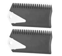 GYZOUKA Peigne à Cire pour Planche à Roulettes, Outil de Fabrication Soignée pour Planche de Surf, Skimboard, Accessoire de Nettoyage Noir en PVC pour Surfeurs, Ensemble de 2 Pièces