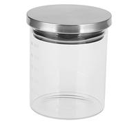 GYZOUKA Récipient de Stockage des Aliments Facile à Nettoyer avec Bague d'étanchéité en Silicone, Récipient en Verre pour les Cafés (600 ml)