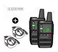 GZ20 2PCS Walkie-talkie 2 pièces ensemble sans fil Station de réception Radio Amateur Ham Pmr Radio bidirectionnelle avec logiciel de programmation gratuit GZ20 "" Nipseyteko
