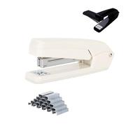 GZBABY Agrafeuse à bras oscillant avec 1000 agrafes, agrafeuse rotative pour bureau, école, maison, 2 modes d'agrafage, capacité de 20 feuilles (gris)