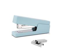 GZBABY Agrafeuse de bureau avec 1 000 agrafes, agrafeuse sans effort pour le bureau, l'école, la maison, capacité de 20 feuilles (bleu)