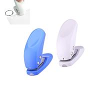 GZBABY Lot de 2 mini perforatrices manuelles pour feuilles volantes, papier artisanal, bricolage, blanc, bleu