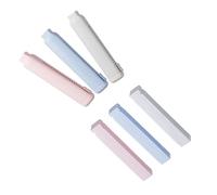 GZBABY Lot de 3 gommes rétractables avec 3 recharges de gomme, copeaux effacés en lignes (rose, bleu, gris)