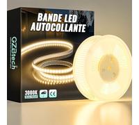 GZBtech 220V Silicone Ruban LED 30M, 3000K Blanc Chaud Flex Découpable IP65 Etanche Exterieur & Intérieur Bandeau LED, 1200LM/M Haute luminosité Bande LED pour Maison Chambre Cuisine Terrasse Jardin