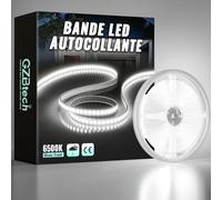 GZBtech 220V Silicone Ruban LED 5M, 6500K Blanc Froid Flex Découpable IP65 Etanche Exterieur & Intérieur Bandeau LED, 1200LM/M Haute luminosité Bande LED pour Maison Chambre Cuisine Terrasse Jardin