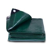 GZBtech Grande bâche imperméable - 6 x 6 m - 150 g/m² - Résistante aux intempéries - Avec œillets - En polyéthylène - Pour bûches de bois - Vert