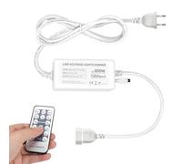 GZBtech Variateur Universel pour Bandes Néon, Variateur 500 Watts avec Télécommande & Câble de 3M, Certifié CE, Portée de 20M (Fiche 2 Broches)