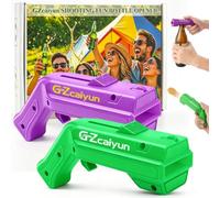 GZcaiyun Ouvre-Bouteille de Pistolet, Décapsuleur Cap Gun, 2 Pcs | Jouet à Bière 2 en 1: Ouvre Bouteilles de Bière pour Bar Fête Cadeau Homme Original, Jeux de Capsules