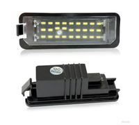 GZCRDZ 2 Pack de lampes d’immatriculation LED pour VW pour Volkswagen pour Skoda pour siège pour modèles Porsche, source lumineuse 3014, température de couleur 6500K (Noir)