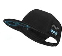 GZCRDZ Casquette amovible avec haut-parleur Bluetooth, microphone intégré dans la casquette de baseball, pare-soleil, écoute de musique, réponse téléphonique (noir)