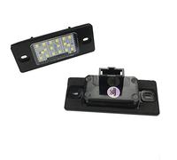 GZCRDZ Lot de 2 feux de plaque d'immatriculation 18 LED pour Golf 5 Touareg Triple Canbus Blanc