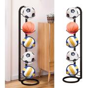 GZCZCC Porte Ballon de Basket 5 Balles - Support de Rangement Pour Sport - Garage