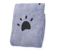 GZDAOXIA 1 pièces 70x140cm Serviette pour Chien,Serviette Chien Super absorbante,Serviettes en Microfibre pour Chien,Serviette Chien Doux,pour Chiens et Chats(Gris)