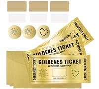 GZDAOXIA Lot de 3 cartes cadeaux à gratter,golden ticket,idee cadeau voyageur,carte a gratter voyage surprise,avec Autocollant à Gratter,Carte à gratter à écrire