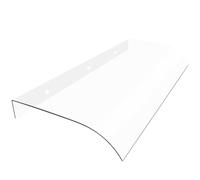 GZDXBF Auvent De Véranda Transparents, Marquise d'accueil Invisible, Marquise D'entrée, Anti-UV, Résistant Aux Chocs, pour Porte D'entrée, Porche Ou Toit De Patio(50x110cm/20x43in)