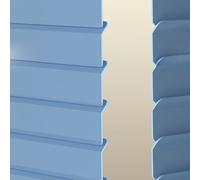 GZDXBF L-Shaped Venetian Blinds - Protect Privacy, 2.5cm Aluminum Slats, Room Darkening Horizontal Window Blinds for Home, Bedroom, Easy Clean(Sky)