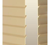 GZDXBF L-Shaped Venetian Blinds - Protect Privacy, 2.5cm Aluminum Slats, Room Darkening Horizontal Window Blinds for Home, Bedroom, Easy Clean(Beige)