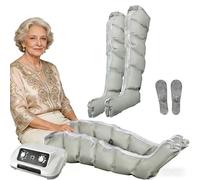 GZGHRZQS Botte De Pressothérapie pour Jambes 6 CavitéS | XXL Stimulateur De Circulation Sanguine pour Jambes | Masseur De Compression d'air ÉLectrique | pour Le Massage des Jambes à Domicile