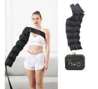 GZGHRZQS Botte De Pressothérapie pour Massage Jambes, Masseur à Compression d'air pour Bras, Drainage Lymphatique Bottes Pressothérapie, Appareil Circulation Sanguine Jambe