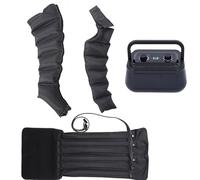 GZGHRZQS Botte Pressothérapie Lymphatique Intégrale, Massageur de Jambes à Compression Air 6 Cavités - Relaxation Musculaire, Drainage Lymphatique, Soulagement Douleurs et Rétention d'eau