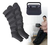 GZGHRZQS Botte PressothéRapie Lymphatique, Masseur à Compression d'air éLectriques 6 Chambre, Bottes De PressothéRapie Pression & DuréE RéGlables, Pressotherapie Jambes Et Ventre Et Bras