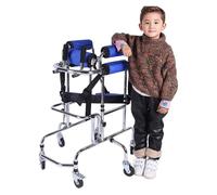 GZGHRZQS Cushion Walker pour Enfants Atteints De Paralysie Cérébrale | DéAmbulateurs Mobiles 6 Roues avec SièGe | Hauteur Réglable, Anti-Inclinaison, Anti-Renversement