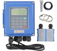GZGHRZQS Débitmètre d'eau numérique à ultrasons TUF-2000B, Débitmètre à ultrasons avec écran LCD, avec Pince Murale sur transducteur DN15 à DN6000 mm IP67 Haute sensibilité, Faible Latence