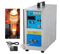 GZGHRZQS Four de Chauffage par Induction Haute Fréquence | Four à Haute Fréquence pour Fusion Or/Argent/Cuivre, Soudage | Trempe et Recuit, 220V Monophasé