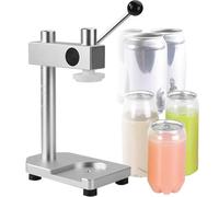 GZGHRZQS Machine a Sceller Canette, Scelleuse Canettes Soda Commerciale, Outil de scellage Rapide pour bocaux, pour Bouteilles Pet 250 Ml-700 ML Tête en Silicone Antidérapante, Hauteur Réglable