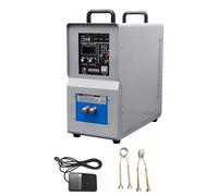 GZGHRZQS Machine de Chauffage par Induction Haute Fréquence 15KW | Four à Induction pour Fusion Or, Argent, Cuivre, Machine de Trempe et de Recuit | 30-100KHz Monophasé