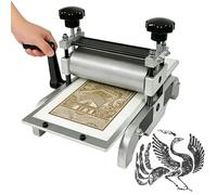 GZGHRZQS Machine d'impression à Pression Plate, Presse à Graver Manuelle Professionnelle avec Hauteur Rouleau Ajustable, pour Impression sur Cuivre, Bois et Papier, Idéale pour Petits Ateliers