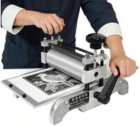 GZGHRZQS Machine Presse à Imprimer, Presse à Papier à Plat Manuelle, Hauteur Rouleau Ajustable, pour Gravure en Relief, Héliogravure, Surface d'impression 31x17 cm