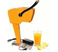GZGHRZQS Presse-Orange électrique, Extracteur de jus Rapide, Machine à jus pour Oranges, Ananas et pastèques, sans Besoin d’éplucher, Double Lame, pour Les magasins de Fruits et Les supermarchés