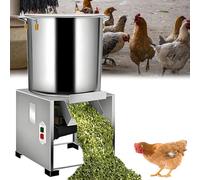 GZGHRZQS Processeur Aliments volailles Professionnel avec 4 Lames | Hachoir légumes 3500 TR/Min avec 4 Lames Acier Inoxydable | Grande trémie pour bétail et volailles, adapté élevages familiaux