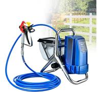 GZGHRZQS Professional Airless Paint Sprayer 1800 W, House Sprayer pour Décoration Intérieure et Extérieure, Pression Max 228 Bars, 2 L/Min, Comprend Tuyau 5 M, Buse et Jauge, pour Murs, Meubles