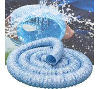 GZGLZDQ Extensible Tuyaux de Drainage Perforés, Perforé avec Ø50/Ø100mm, Fibre Polyester+Fil d'acier Drain Flexible Perforé, et Tuyau Perméable pour Paysage/Jardin/Allée(50mm,12m)