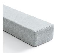 GZGLZDQ Rallonge de Matelas Amovible et Lavable, Remplissage d‘Espace de Lit Maintient la Forme, en Lin et Mousse 45D, Remplisseur d’Espace pour Canapé, Lit et Mur(Light Gray,120 X 5 X 12 cm)