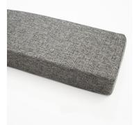 GZGLZDQ Rallonge Matelas Remplisseur Espace Lit Amovible Lavable, Lin avec Mousse 45D, pour Combler Écarts Entre Canapé, Lit, Tête de Lit et Mur(Smoky Gray,120 X 10 X 5 cm)