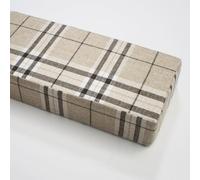 GZGLZDQ Rallonge Matelas Remplisseur Espace Lit Amovible Lavable, Lin avec Mousse 45D, pour Combler Écarts Entre Canapé, Lit, Tête de Lit et Mur(Plaid,150 X 20 X 18 cm)