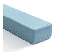 GZGLZDQ Rallonge Matelas Remplisseur Espace Lit Amovible Lavable, Lin avec Mousse 45D, pour Combler Écarts Entre Canapé, Lit, Tête de Lit et Mur(Blue,200 X 10 X 5 cm)