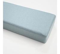 GZGLZDQ Rallonge Matelas Remplisseur Espace Lit Amovible Lavable, Lin avec Mousse 45D, pour Combler Écarts Entre Canapé, Lit, Tête de Lit et Mur(Light Blue,200 X 20 X 15 cm)