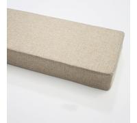 GZGLZDQ Rallonge Matelas Remplisseur Espace Lit Amovible Lavable, Lin avec Mousse 45D, pour Combler Écarts Entre Canapé, Lit, Tête de Lit et Mur(Dark Beige,150 X 20 X 10 cm)