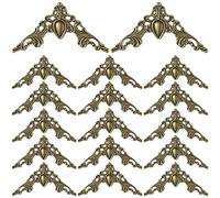 GZGXKJ 1 Ensemble de 40 pièces Vintage Livre en Métal Coin Protection Album Coin Décoratif Protection Couverture(Bronze)